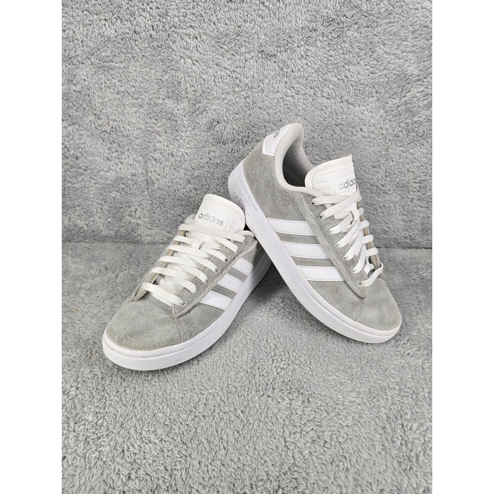 Adidas Grand Court Alpha Shoes Men Size 8.5 Gray and White